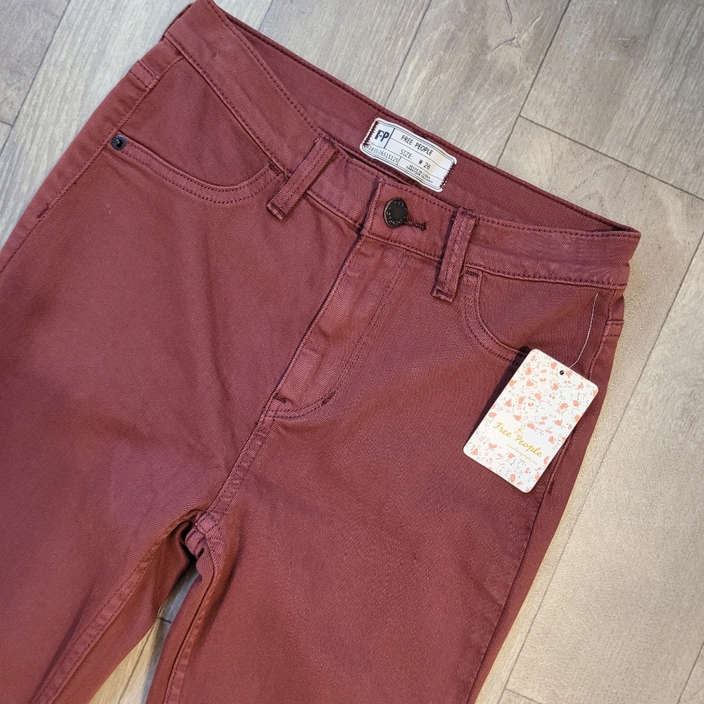 Free people Jeans Women's red Mocha Size 26